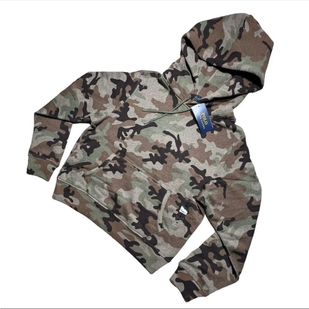 Polo Ralph Lauren CAMOUFLAGE Hoodie - Women's size MEDIUM - Picture 3 of 11